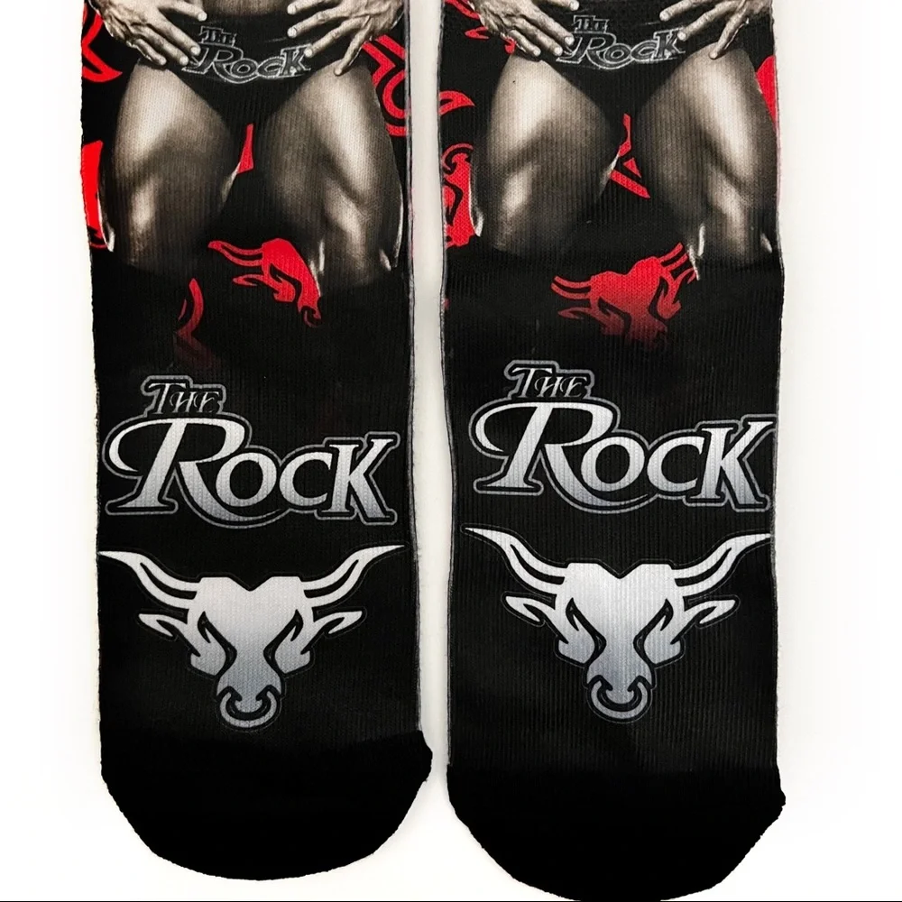 Odd Sox The Rock Crew Socks Mens Womens WWE Wrestling